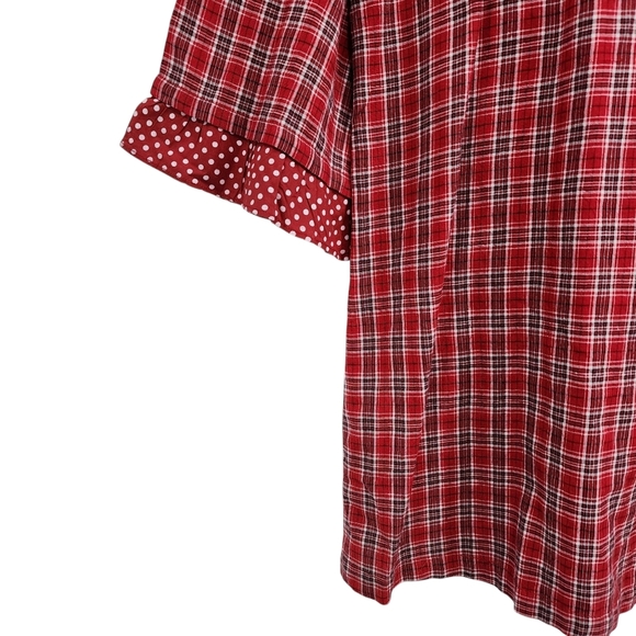 April Cornell Women's Vintage 100% Cotton Mixed Print Button Down Shirt - L - Picture 6 of 8